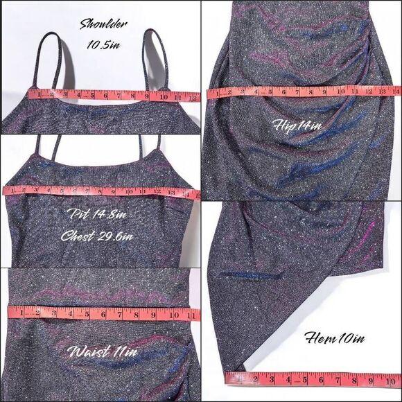 Windsor Sparkle Glitter Bodycon Dress(C018)-Size S for Women - Picture 10 of 11